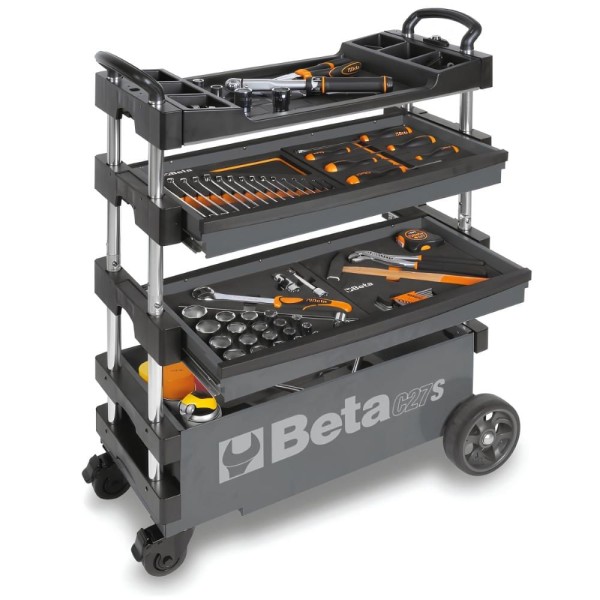 Carrinho de Ferramentas Rebatível 2 Gavetas C27S-G Beta