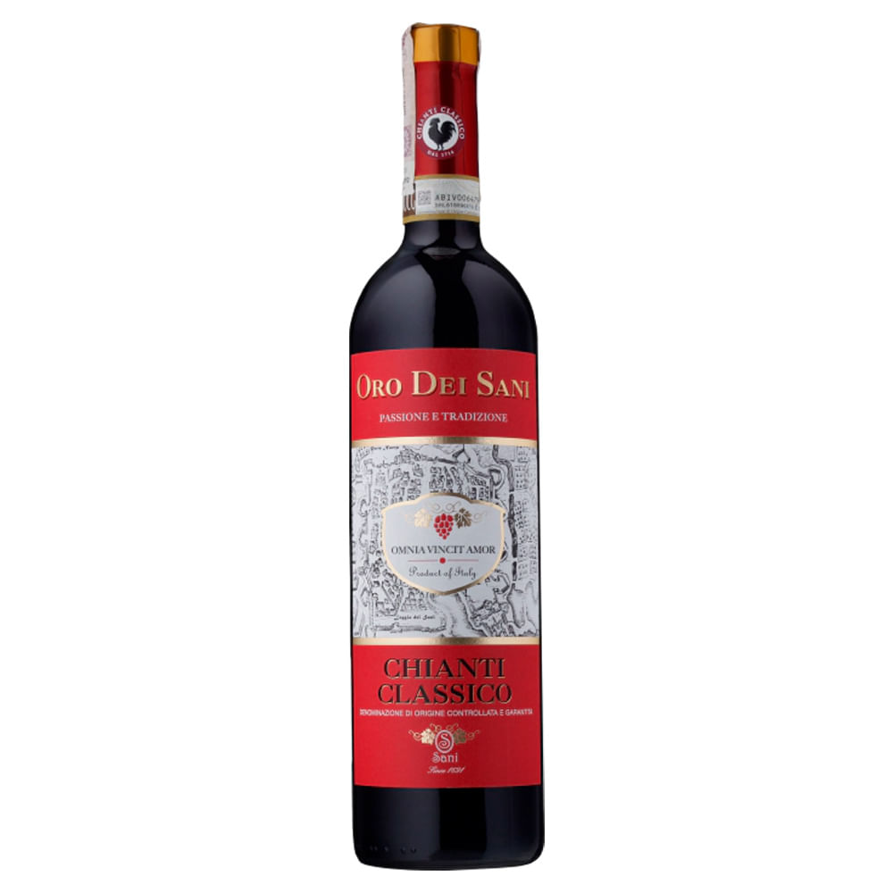Vinho Tinto Italiano Oro Dei Sani Chianti Classico DOCG 750ml