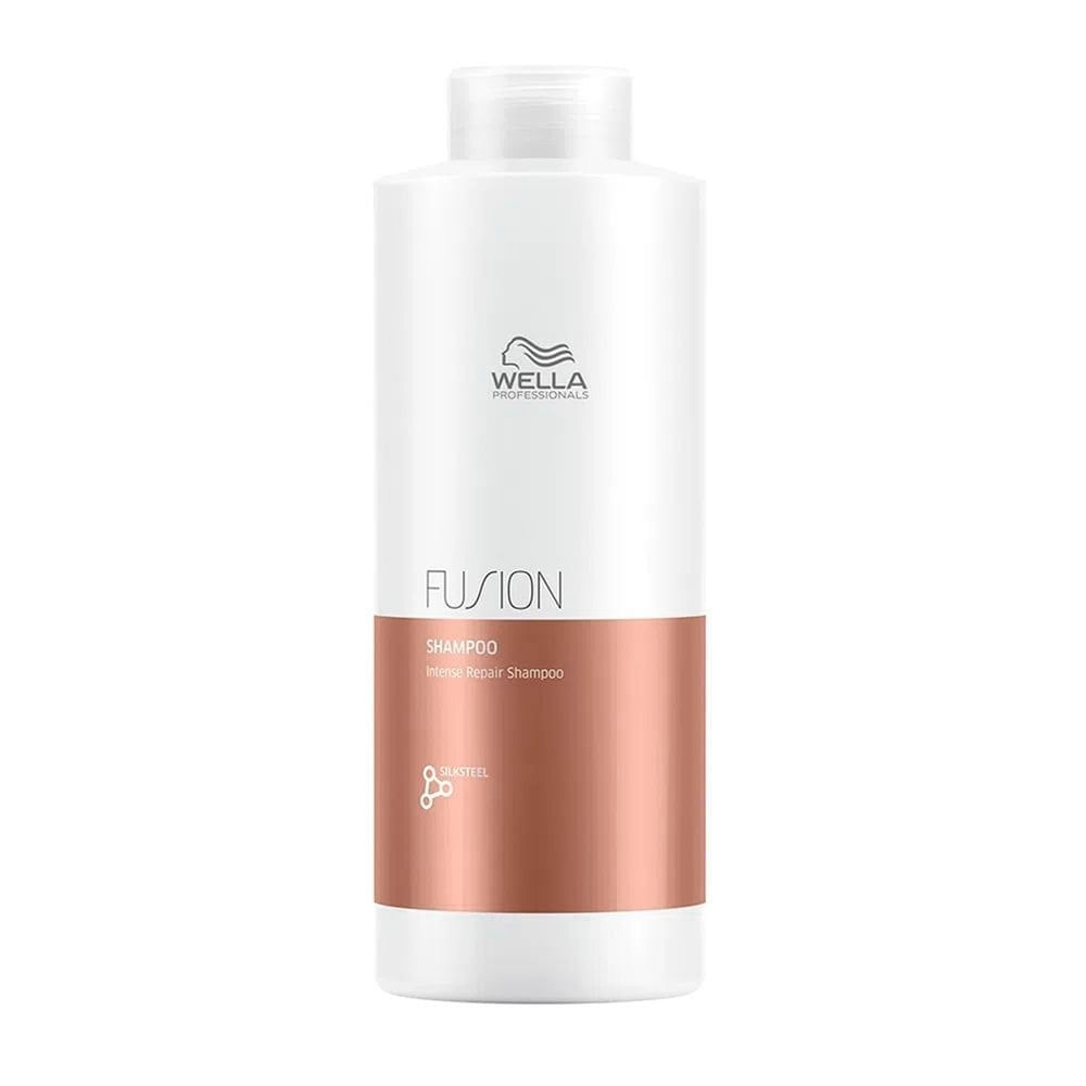 Kit Wella Fusion Shampoo 1L + Máscara 500ml + Óleo Oil Reflections 30ml