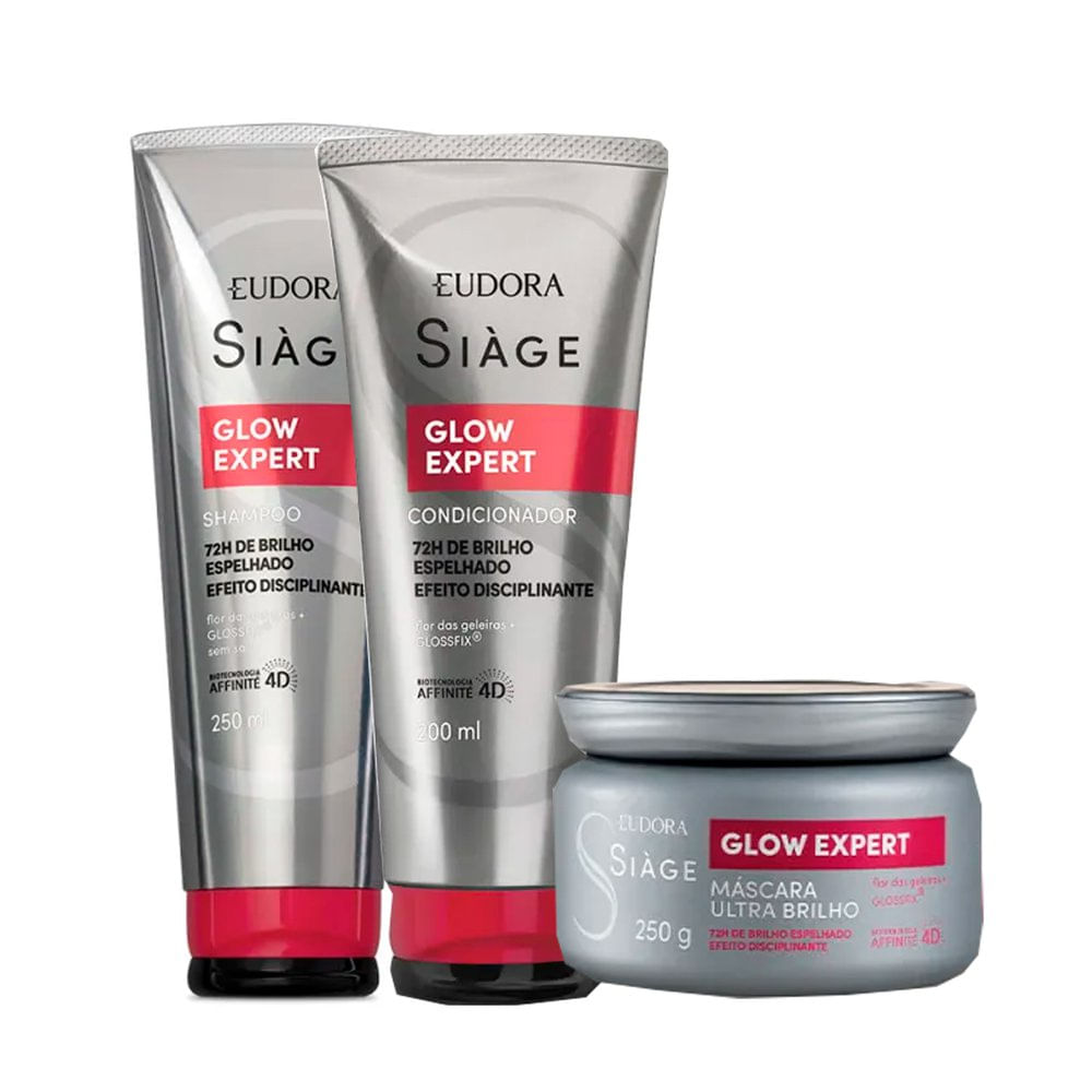 Kit Siáge Glow Expert - Shampoo 250ml + Condicionador 200ml + Máscara 250g