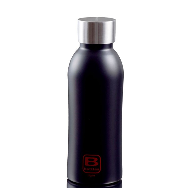 Encontraproduto.com.br - Garrafa Térmica Squeeze 530ml Academia Preta Light Bugatti