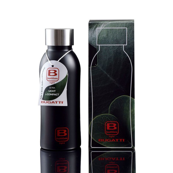 Encontraproduto.com.br - Garrafa Térmica Squeeze 530ml Academia Preta Light Bugatti