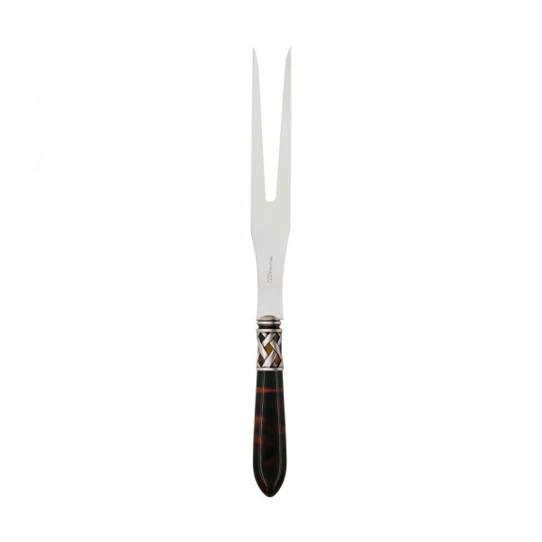 Encontraproduto.com.br - Garfo para Assados Tabaco Anel Banhado Prata Aladin Bugatti
