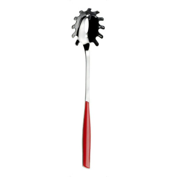 Encontraproduto.com.br - Colher Concha para Macarrão Massa Vermelho Glamour Bugatti