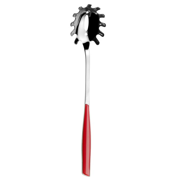 Encontraproduto.com.br - Colher Concha para Macarrão Massa Vermelho Glamour Bugatti