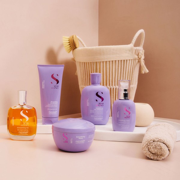 Encontraproduto.com.br - Leave In Alfaparf Semi Di Lino Smooth Smoothing Cream 125Ml