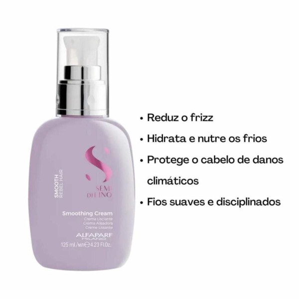 Encontraproduto.com.br - Leave In Alfaparf Semi Di Lino Smooth Smoothing Cream 125Ml
