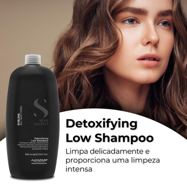 Encontraproduto.com.br - Alfaparf Semi di Lino Sublime Detoxifying Low Shampoo 1000ml