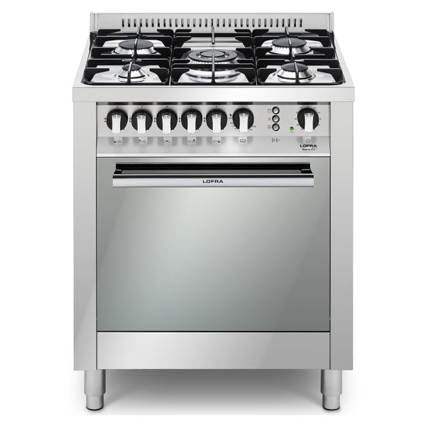 Fogão de Piso ou Embutir à Gás New Maxima 5 Queimadores 70cm Inox