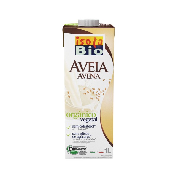 Encontraproduto.com.br - Bebida Vegetal de Aveia Zero Açúcar UHT Isola Bio 1 Litro