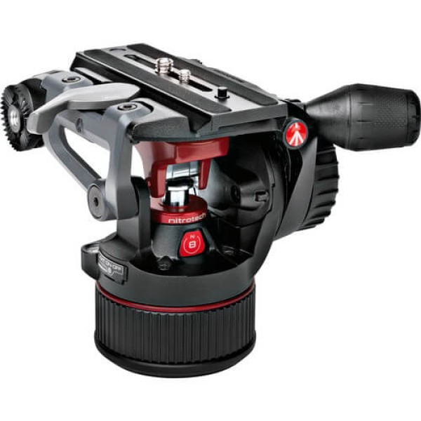 Encontraproduto.com.br - Tripé de Manfrotto 546BPro com Cabeça para Vídeo Manfrotto Nitrotech N8 para 8kg (MVkN8TWINM)