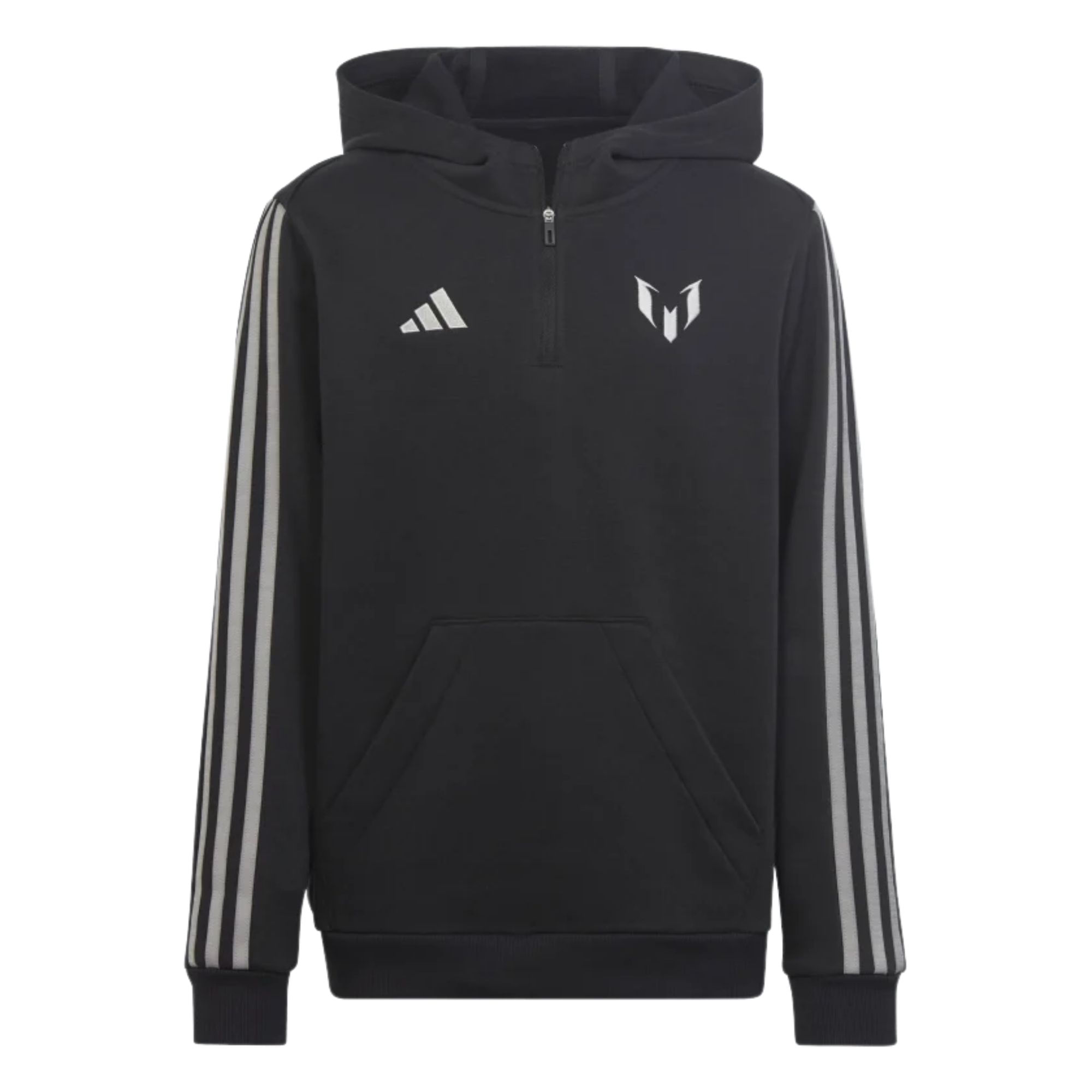 Blusão Com Capuz Adidas Moletom Messi Capuz Infantil - Preto