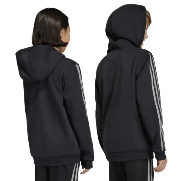Encontraproduto.com.br - Blusão Com Capuz Adidas Moletom Messi Capuz Infantil - Preto
