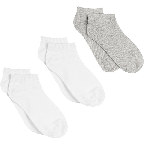 3 Pares De Meias De Cano Curto Básicas - Mais Acessórios