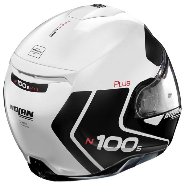 Encontraproduto.com.br - Capacete Nolan N100-5 Plus Distinctive White Black