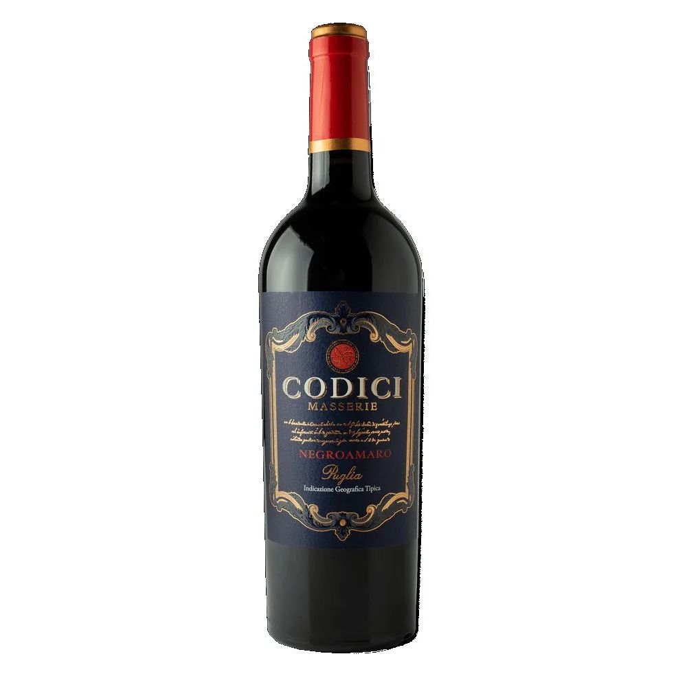 Vinho Tinto Italiano Codici Masserie Negro Amaro Puglia 750ml
