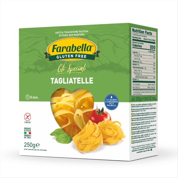 Encontraproduto.com.br - Tagliatelle Sem Glúten Sem Lactose Italiano Farabella 250g