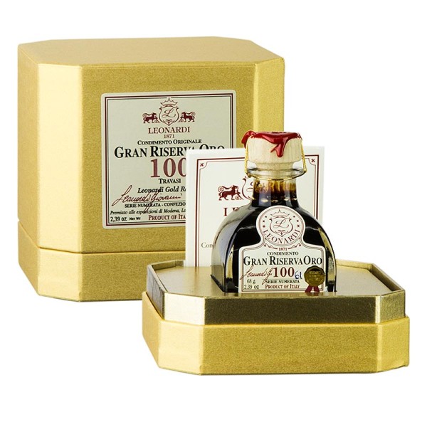 Encontraproduto.com.br - Azeite Balsâmico de Modena Gran Riserva Oro Leonardi 100 Anos 68g