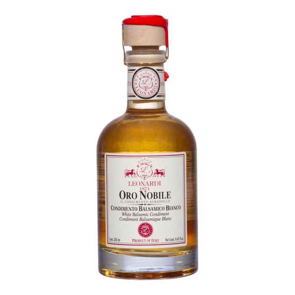 Encontraproduto.com.br - Vinagre Balsâmico Branco Oro Nobile Leonardi 250ml