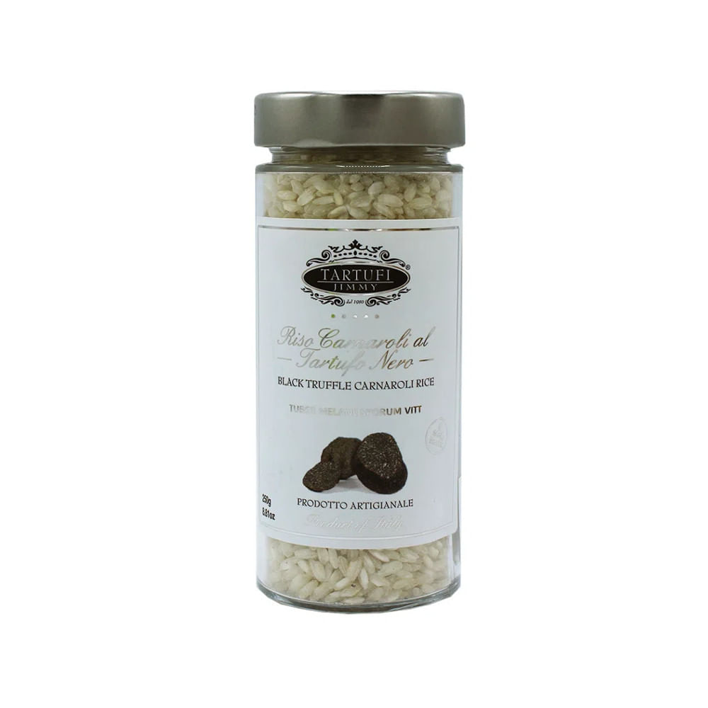 Arroz Carnaroli com Trufa Negra Tartufi Jimmy Frasco 250g