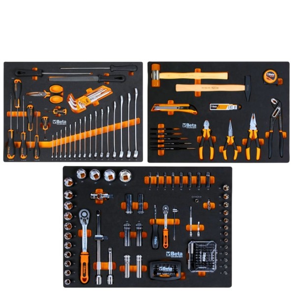 Jogo de Ferramentas com 196 Pecas Kit Premium 1 para carro RSC4 - KIT-PRM1/RSC24BW - Beta Worker