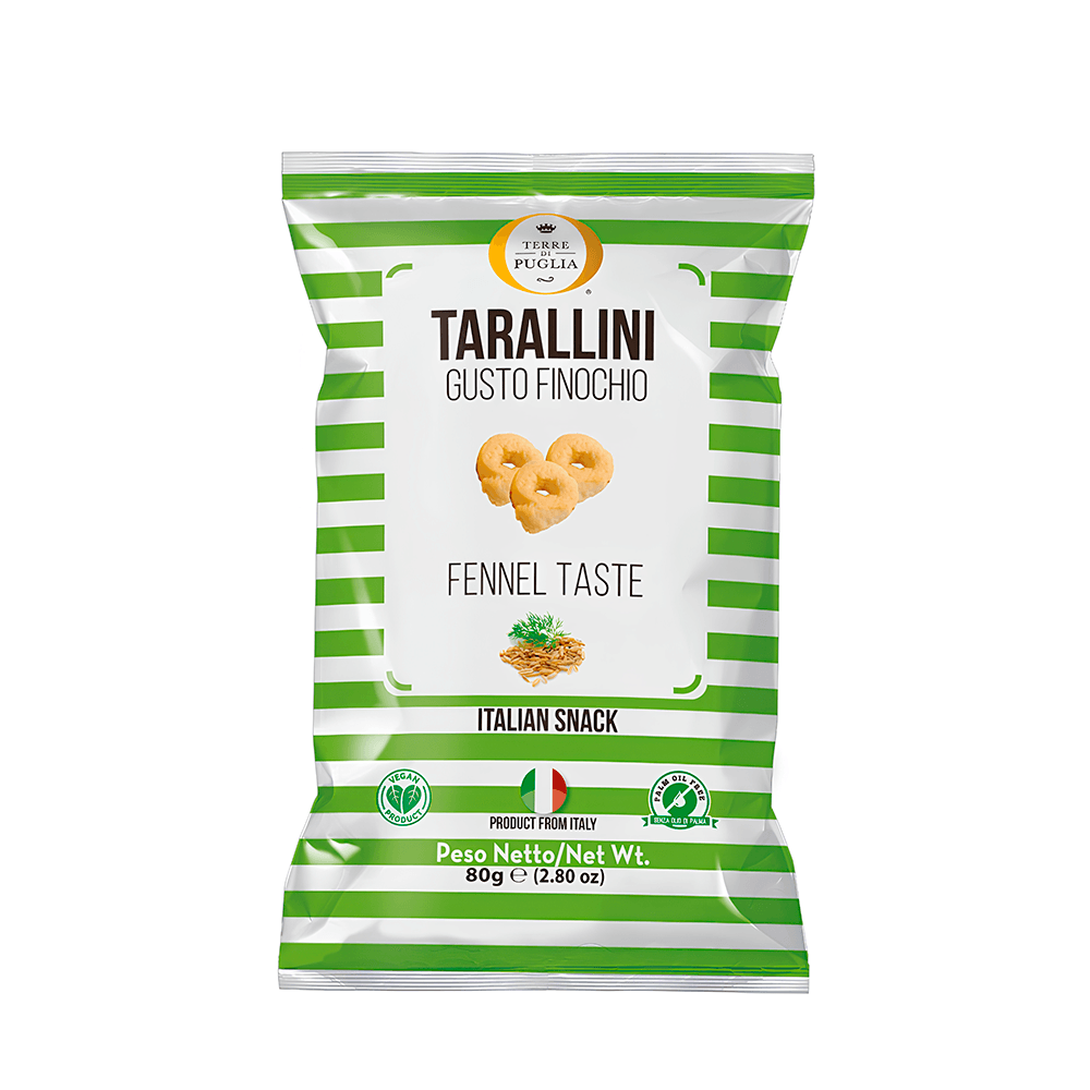 Biscoito Salgado Sabor Erva Doce Terre Di Puglia - 80g