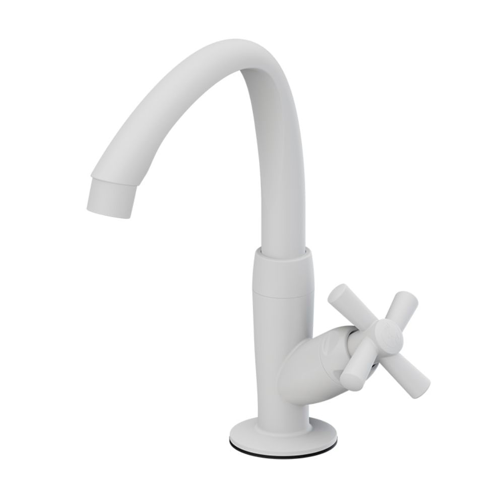 Encontraproduto.com.br - Torneira Para Banheiro Mesa Cross Branca Tigre