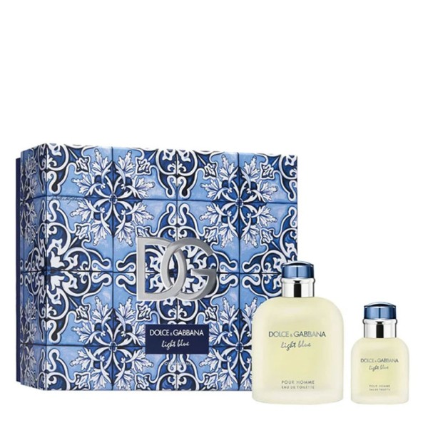 Encontraproduto.com.br - Kit Dolce & Gabbana Light Blue Masculino - Eau de Toilette 125ml + Eau de Toilette 40ml