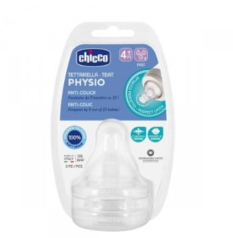 Encontraproduto.com.br - Bico para Mamadeira Chicco Physio 4m+ com 2 unidades