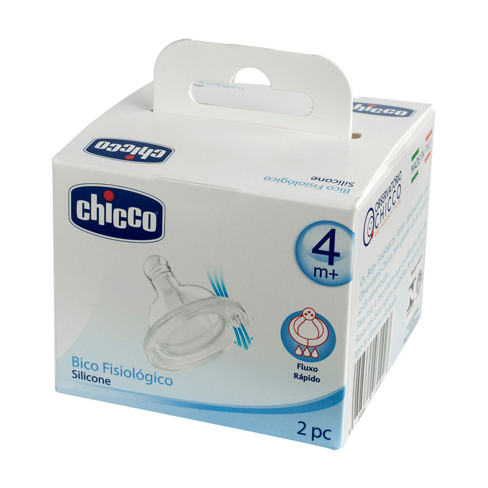 Encontraproduto.com.br - Bico para Mamadeira Chicco Physio 4m+ com 2 unidades
