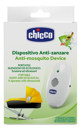 Repelente Eletronico Ultrassonico Chicco Com 1 Portatil