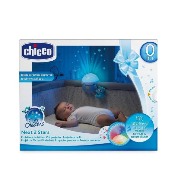 Projetor Portátil Para Berço Next 2 Stars Azul Chicco