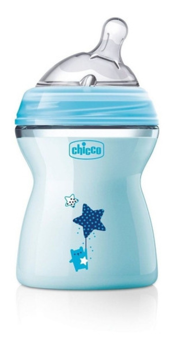 Mamadeira Step Up 2M+ 250ml Fluxo Médio Chicco Branca