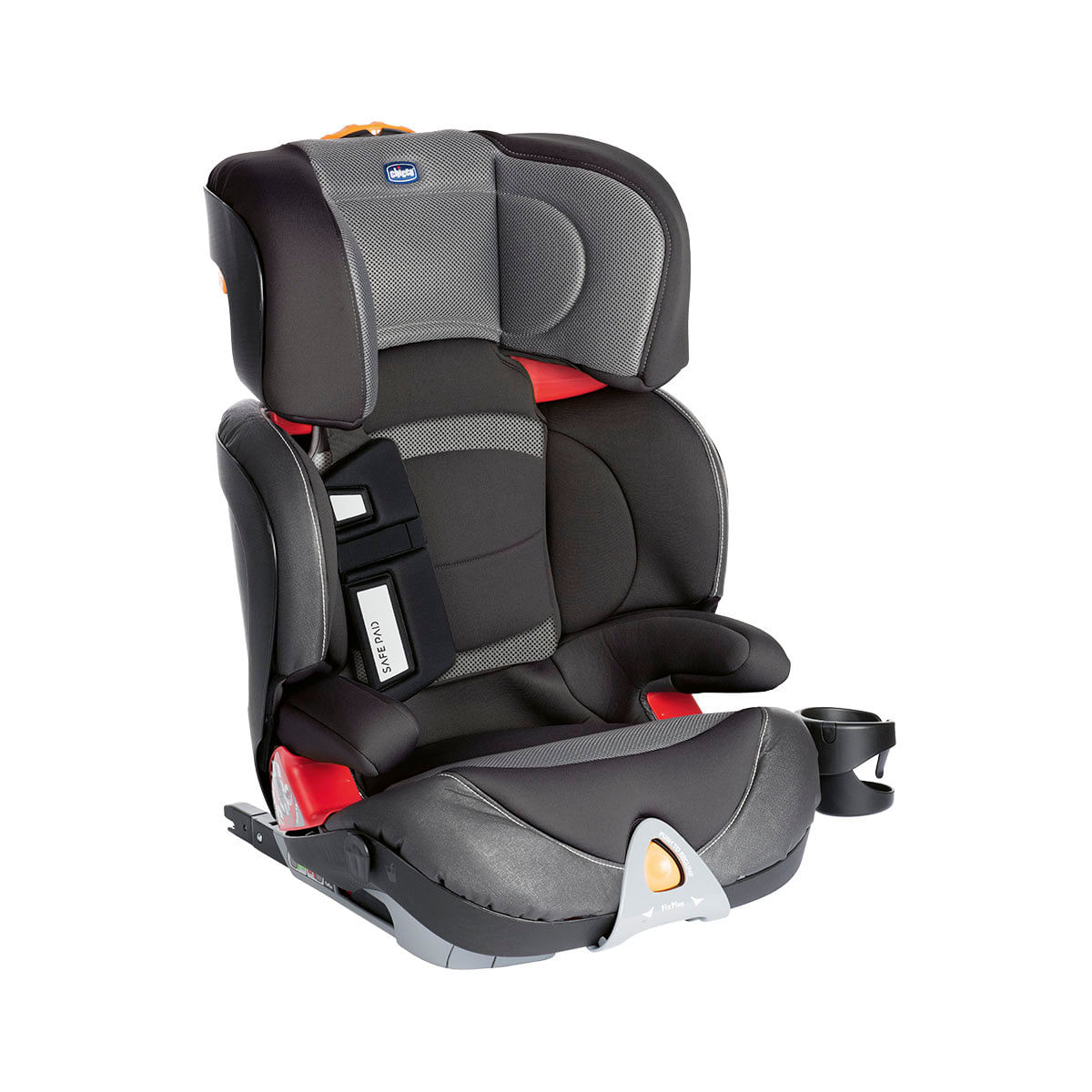 Cadeirinha para Auto Chicco Oasys 2-3 Evo Fixplus Cinza Suporta de 15Kg à 36Kg