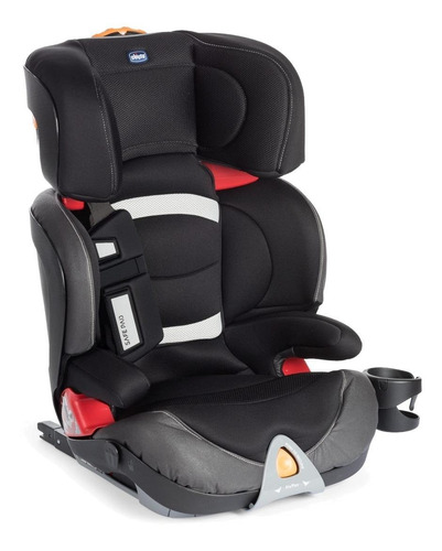 Cadeirinha para Auto Chicco Oasys 2-3 Evo Fixplus Preta Suporta de 15Kg à 36Kg