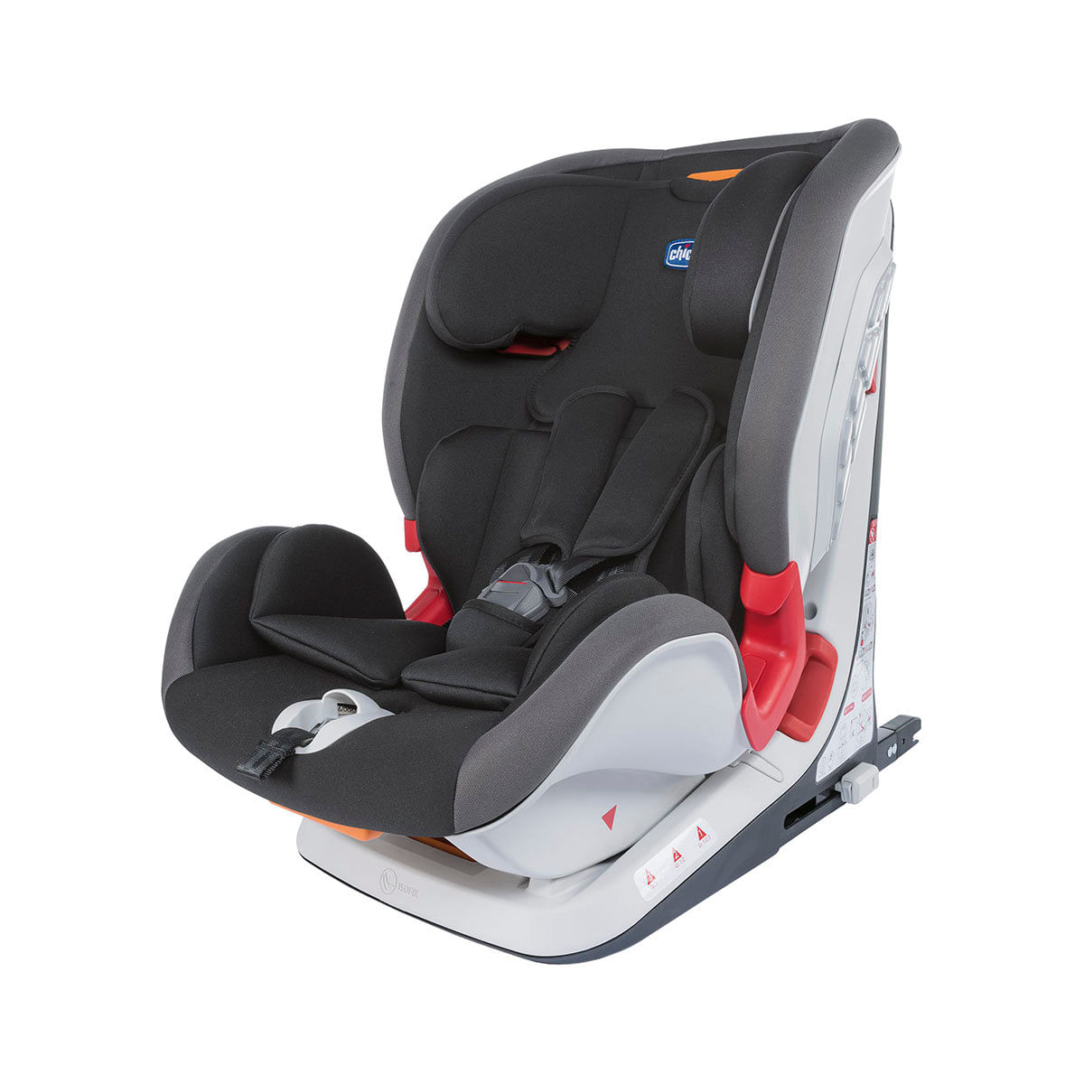 Encontraproduto.com.br - Cadeirinha para carro c/ sistema ISOFIX YOUniverse Fix Jet Black (12m+) 9 a 36kg - Chicco