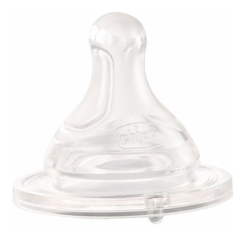 Encontraproduto.com.br - Kit 2 Bico de Mamadeira de Bebê +6 Meses Silicone Válvula Anticólica Fluxo Papa Perfect Chicco