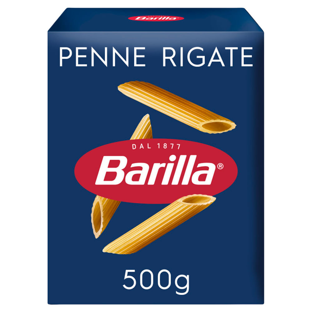 Macarrão Grano Duro Barilla Penne Rigate Caixeta com 500g
