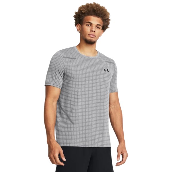 Encontraproduto.com.br - Camiseta Under Armour Seamless Grid Masculina - Cinza