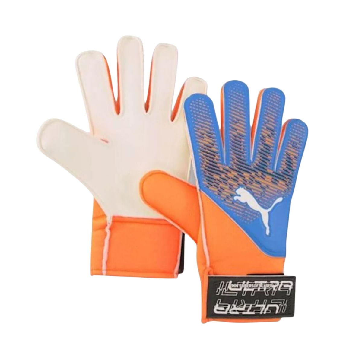 Luva De Goleiro Puma Ultra Grip 4 Unissex - Laranja/Azul