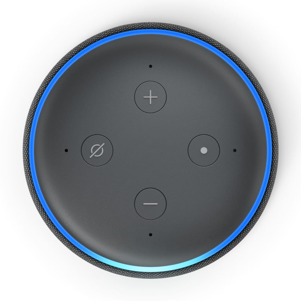 Encontraproduto.com.br - Smart Speaker com Alexa Amazon Echo 3ª geração - Cor Preta