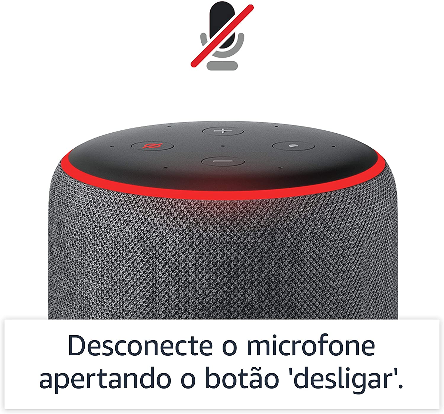Encontraproduto.com.br - Smart Speaker com Alexa Amazon Echo 3ª geração - Cor Preta