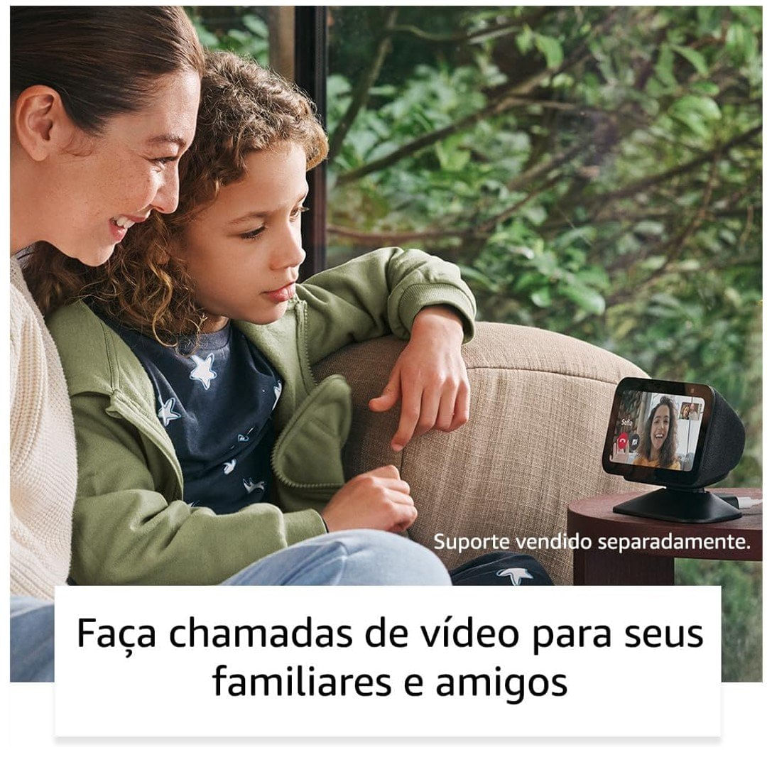 Encontraproduto.com.br - Amazon Echo Show 5, 3° Geração, Smart Speaker com Alexa, Preto