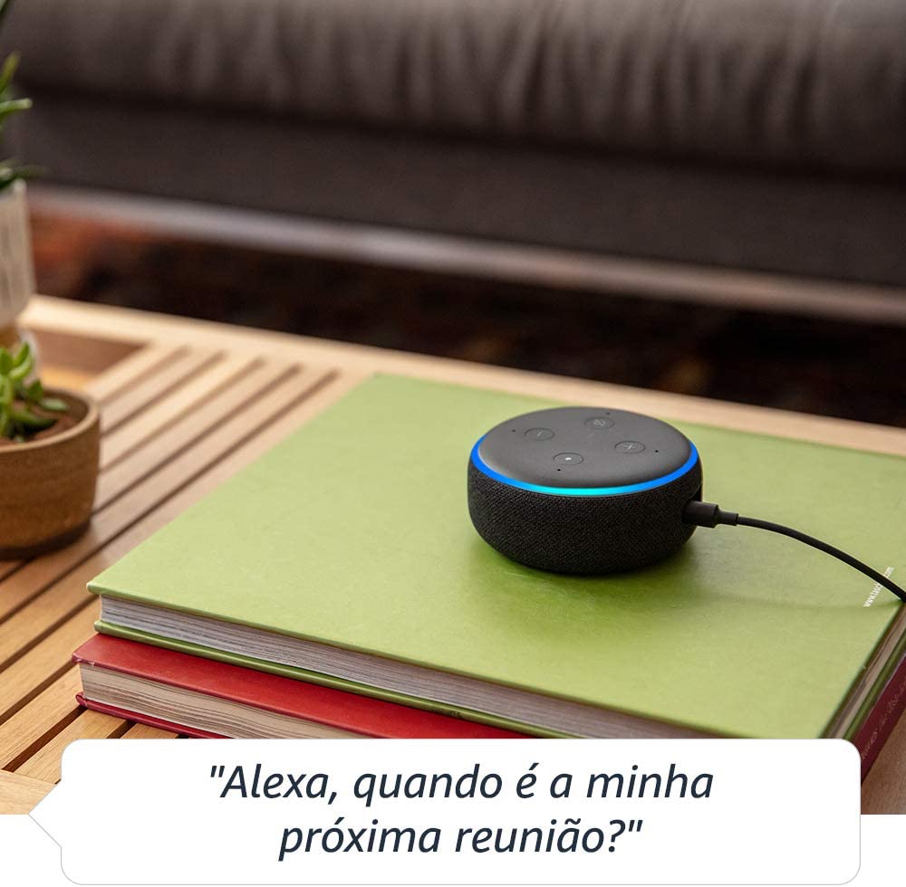 Encontraproduto.com.br - Amazon Echo Dot 3ª Geração Smart Speaker com Alexa - Branca
