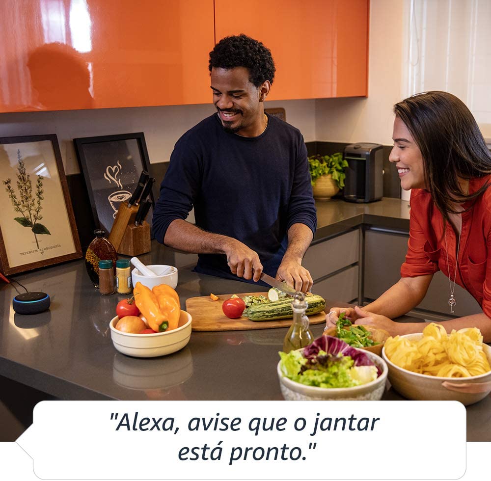 Encontraproduto.com.br - Amazon Echo Dot 3ª Geração Smart Speaker com Alexa - Branca