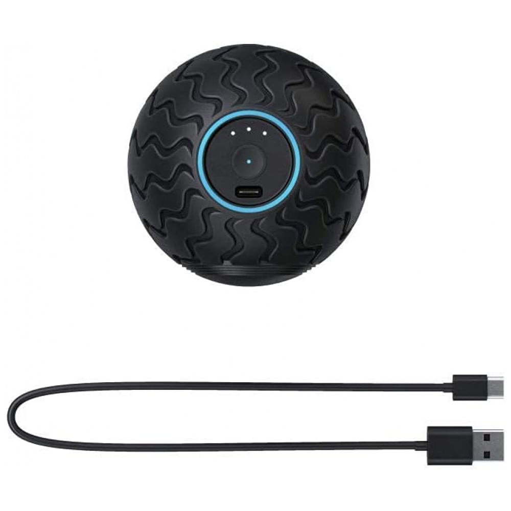 Encontraproduto.com.br - Massageador Bola Elétrica Profissional Sem Fio, THERAGUN, Preto