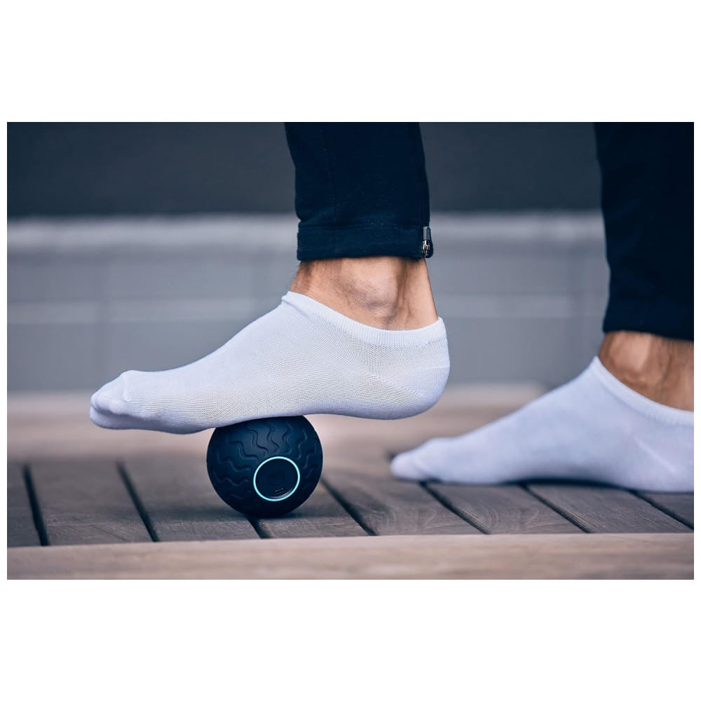 Encontraproduto.com.br - Massageador Bola Elétrica Profissional Sem Fio, THERAGUN, Preto