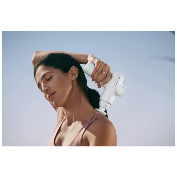 Encontraproduto.com.br - Hypervolt Go 2 Massageador Pistola Elétrico Profissional Sem Fio 2 Acessórios e 3 Velocidades, HYPERICE HIVOLTGO2E, Branco