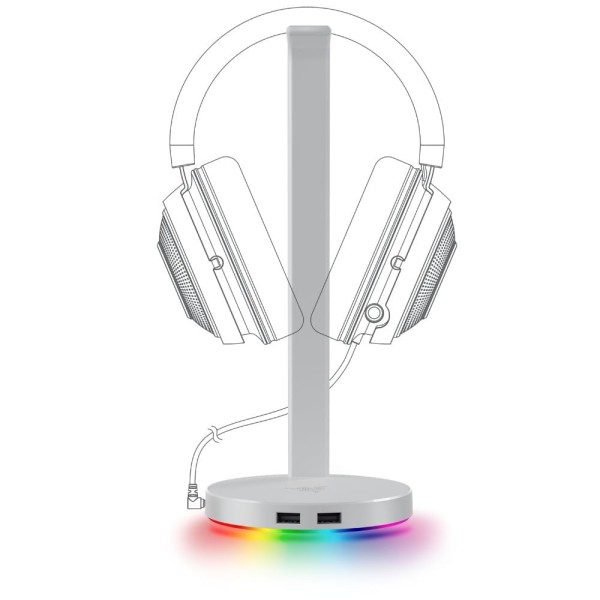 Encontraproduto.com.br - Acess Base Station V2 Surround Sound 7.1 Chroma 2 Portas USB 3.1 Mercury Razer - RC2101510300R3M