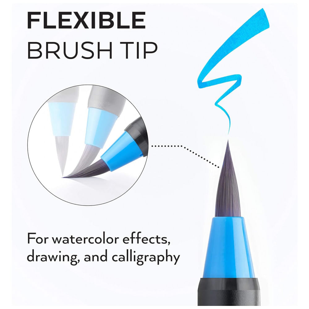 Encontraproduto.com.br - Kit Lápis de Cor Profissional em Bolsa 96 peças Tinta Aquarela, Arteza